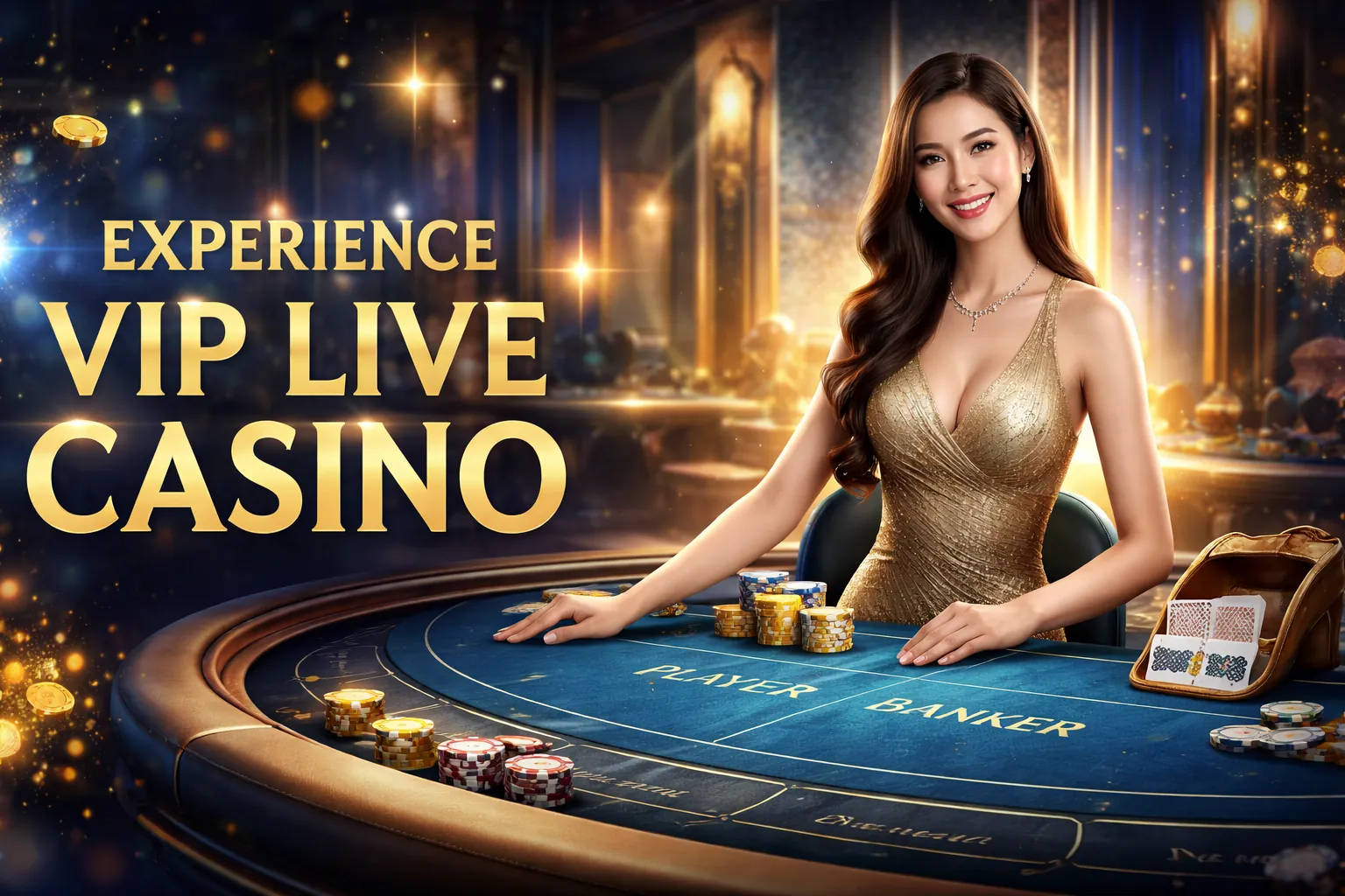 Trải nghiệm Baccarat trực tuyến cùng người chia bài thật