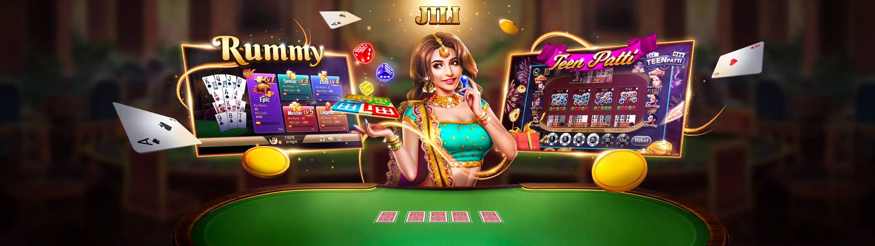 Bàn Baccarat sang trọng tại win89